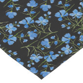 Blue Cosmos Flowers ショートテーブルランナー (コーナー)