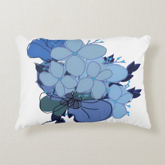 Blue Couch Pillow アクセントクッション (正面)