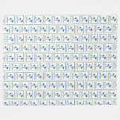 Blue Cove フリースブランケット (正面(横))