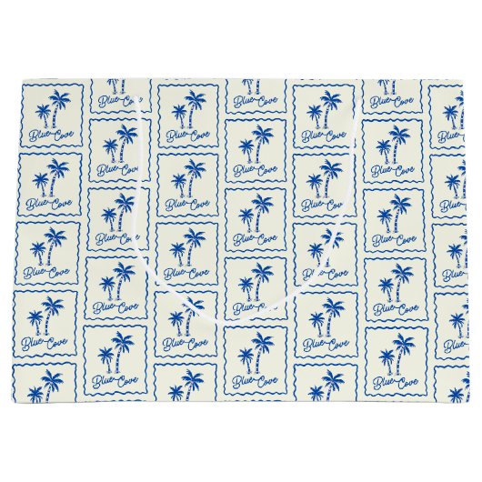 Blue Cove ラージペーパーバッグ (正面)