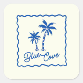 Blue Cove Sticker スクエアシール