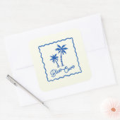 Blue Cove Sticker スクエアシール (封筒)