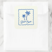 Blue Cove Sticker スクエアシール (バッグ)