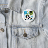 Blue Cow 5誕生日Tシャツとギフト 缶バッジ (インサイチュ)