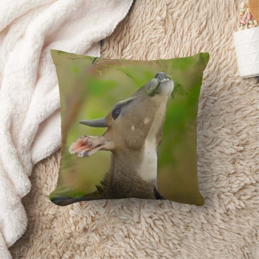 Blue cow Throw Pillow, Throw Pillow 16" x 16" クッション (ブランケット)