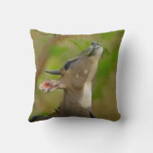 Blue cow Throw Pillow, Throw Pillow 16" x 16" クッション (裏面)