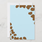 Blue Cowboy Birthday Invitation 招待状 (裏面)