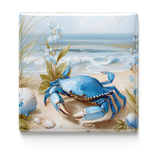 Blue Crab Beach Fridge Magnet | Coastal Magnet マグネット