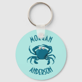 Blue Crab Beach Theme Keychain Key Chain Gift キーホルダー