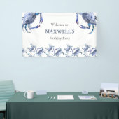 Blue Crab Birthday Banner 横断幕 (トレードショー)