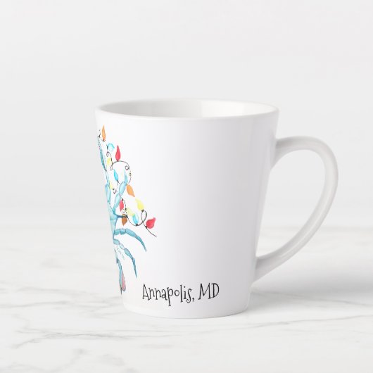 Blue Crab Christmas Mug カフェラテマグ (右)