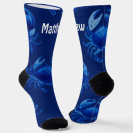 Blue Crab Crew Socks ソックス