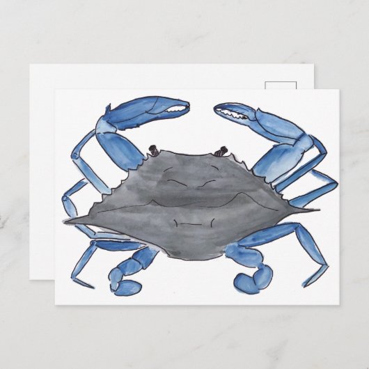 Blue Crab Postcard ポストカード (正面/裏面)