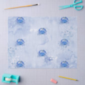 Blue Crab Watercolor 薄葉紙 (クラフト)