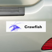 blue crayfish バンパーステッカー (車上)