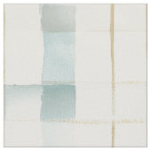 Blue Cream Squares ファブリック (クローズアップ)