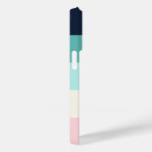 Blue Cream Stripes Modern for Her Case-Mate iPhoneケース (裏面 / 右)