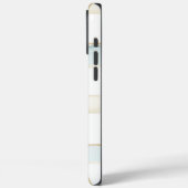 Blue Cream White Plaid Stripes Case-Mate iPhoneケース (裏面 / 左)