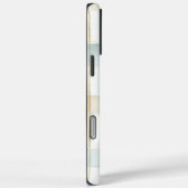 Blue Cream White Plaid Stripes Case-Mate iPhoneケース (裏面 / 右)