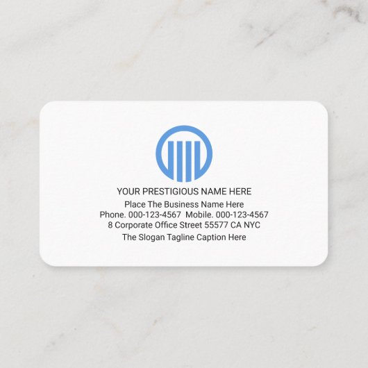 Blue Crisscross Lines Import Export 名刺 (裏面)