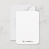 Blue Crochet Bunny – Soft Handmade Charm ノートカード (裏面)