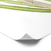 blue crocus buds watercolor painting  ポスター (角)