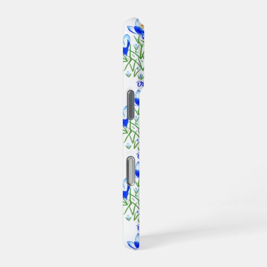 Blue Crocus iPhoneケース (右側面)