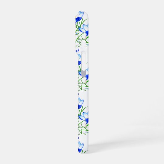 Blue Crocus iPhoneケース (左側面)