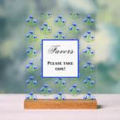 Blue Crocuses アクリルサイン (ニュートラル)