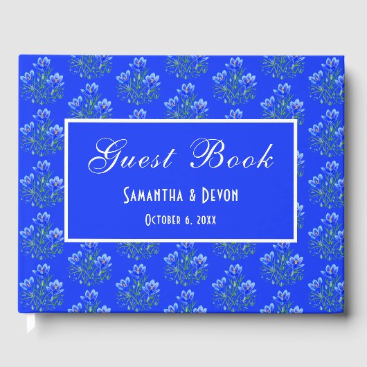 Blue Crocuses Wedding ゲストブック (正面)