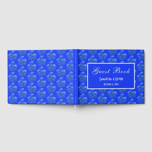 Blue Crocuses Wedding ゲストブック (全面)