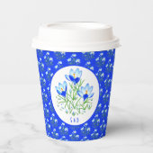 Blue Crocuses Wedding 紙コップ (正面)