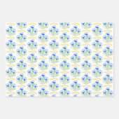 Blue Crocuses Wrapping Paper Sheets ラッピングペーパーシート (正面)