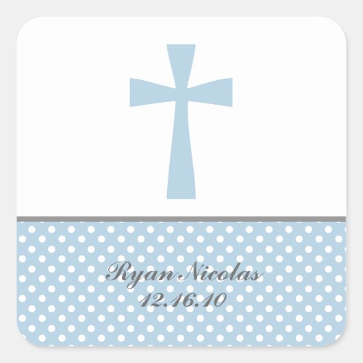 Blue Crossスタンプ スクエアシール (正面)