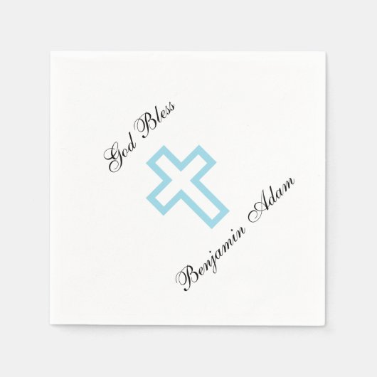 "Blue Cross"ナプキンス スタンダードカクテルナプキン (正面)