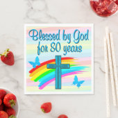 BLUE CROSS 80th誕生日パーティナプキンス スタンダードランチョンナプキン (インサイチュ)