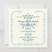 Blue Cross First Communionの確認 招待状 (正面)