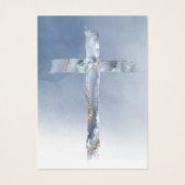 Blue cross First Communion remembrance card (正面)
