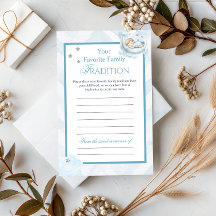 Blue Crown Family Tradition Baby Shower Advice