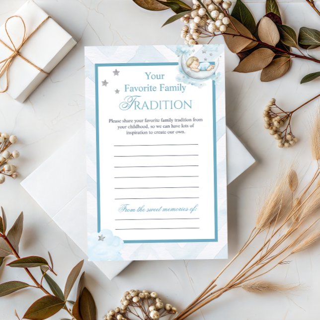 Blue Crown Family Tradition Baby Shower Advice (クリエイターアップロード済み)