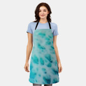 Blue Crush - Abstract Coastal Artwork  エプロン (着用した状態)