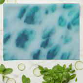 Blue Crush - Abstract Coastal Artwork  キッチンタオル (折り畳み)