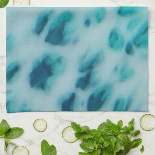 Blue Crush - Abstract Coastal Artwork  キッチンタオル (折り畳み)
