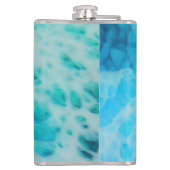 Blue Crush - Abstract Coastal Artwork  フラスク (裏面)