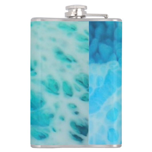 Blue Crush - Abstract Coastal Artwork  フラスク (裏面)