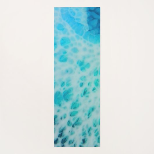 Blue Crush - Abstract Coastal Artwork  ヨガマット (裏面)