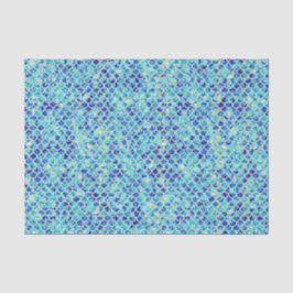 Blue Crushed Sea Glass Mermaid Scales Decoupage 薄葉紙