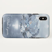 Blue Crystal Art Case -パーソナライズされた Imonlefu Case-Mate iPhoneケース (裏面(横))