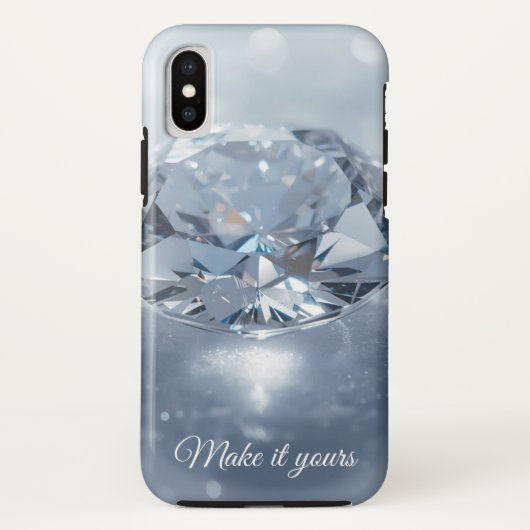 Blue Crystal Art Case -パーソナライズされた Imonlefu Case-Mate iPhoneケース (裏面)