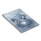 Blue Crystal Art Case – Personalized for Meaningfu ノートブック (右側)